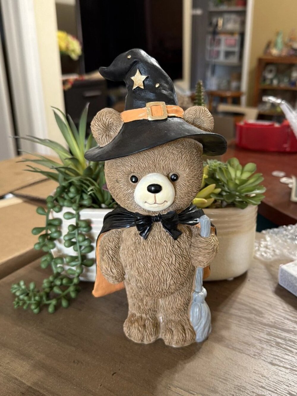 Viral Halloween Witch Teddy Bear Figurine - NWOT